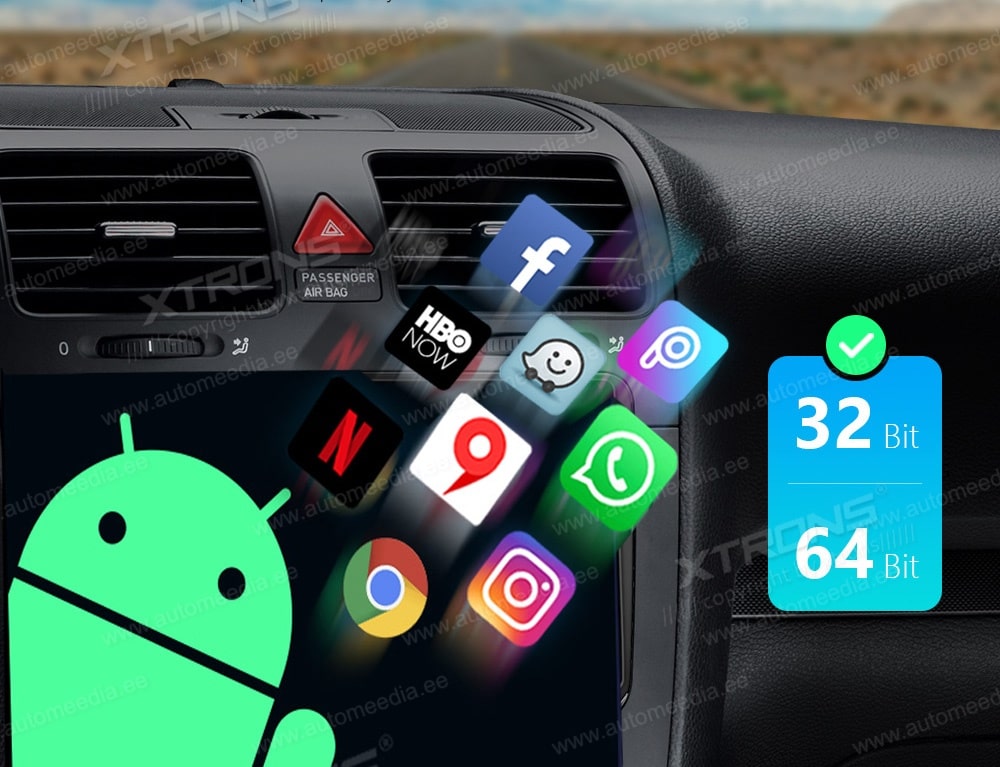 VW Passat B6 | B7 | Multivan | Transporter T5 | T6 | Amarok | Tiguan | Touran | Sharan  Automedia ES8105V Automedia ES8105V Google Play & all Android apps are supported