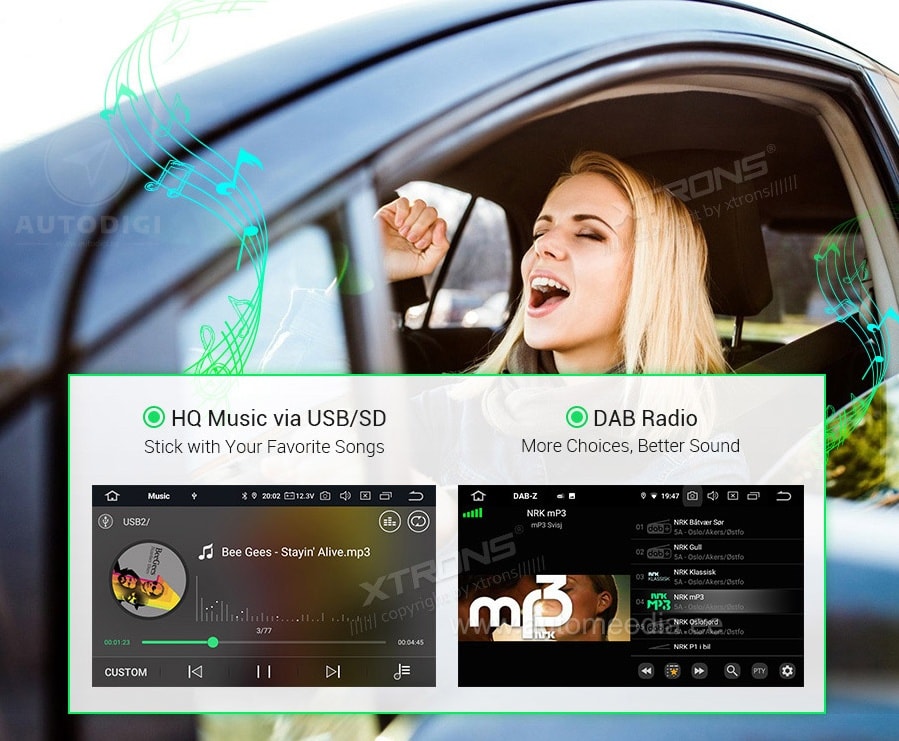2 DIN  audio stream muusika striimimine XTRONS pbx seeria multimeedia keskus android autonavi dvd gps soitin naviradio