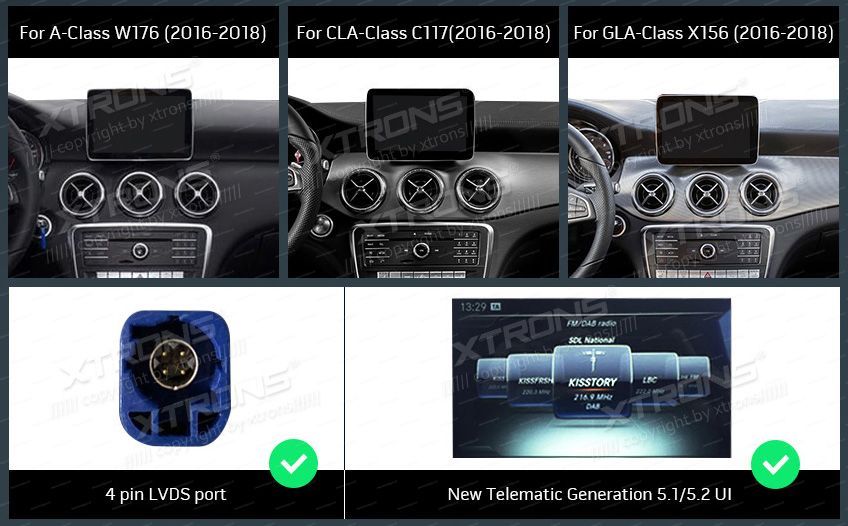 Mercedes A-class CLA GLA NTG 5.0