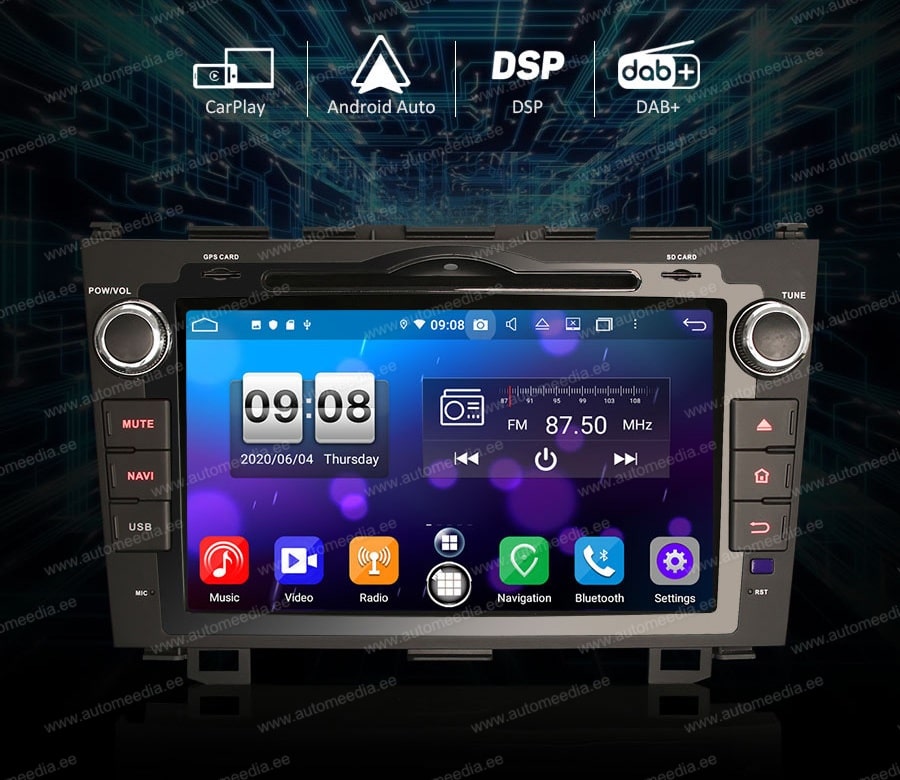 Honda CRV (2006-2011)  Automedia ES8759C Mudelikohane android multimeediakeskus gps naviraadio