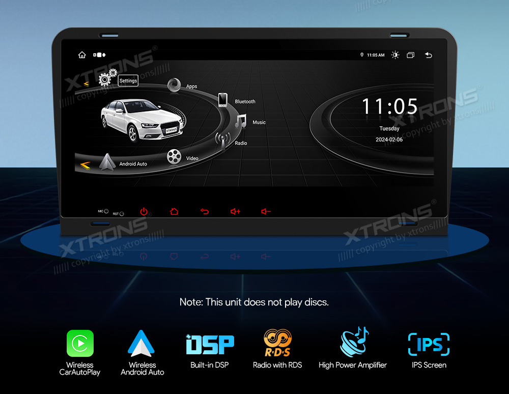 XTRONS IA82AA3LHS Car multimedia GPS player with Custom Fit Design