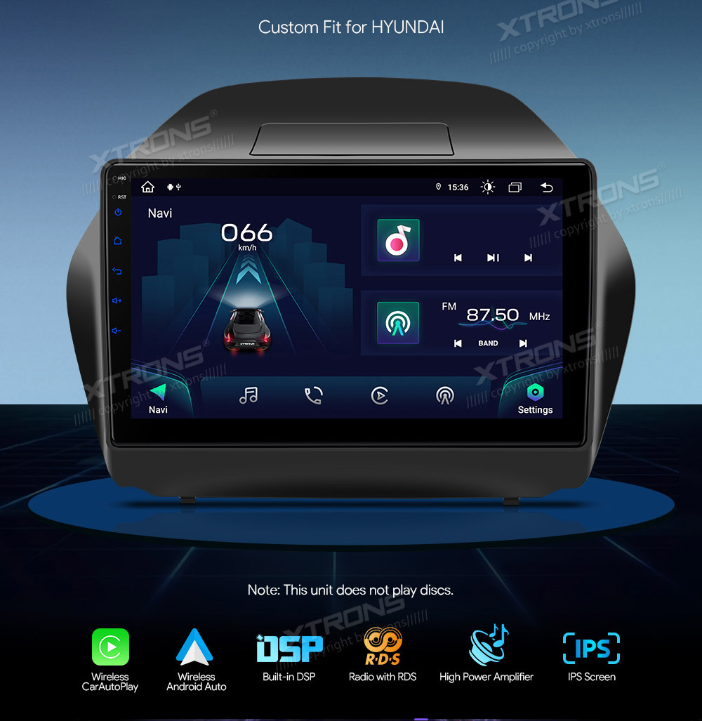 XTRONS IAP1235HS merkkikohtainen Android GPS multimedia näyttösoitin