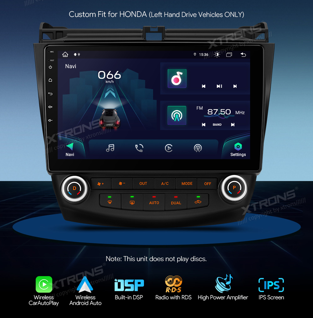 XTRONS IAP12ACHLS merkkikohtainen Android GPS multimedia näyttösoitin