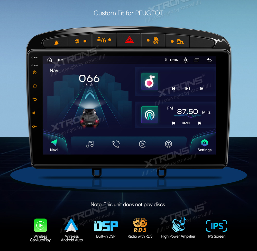 XTRONS IAP92408PS merkkikohtainen Android GPS multimedia näyttösoitin
