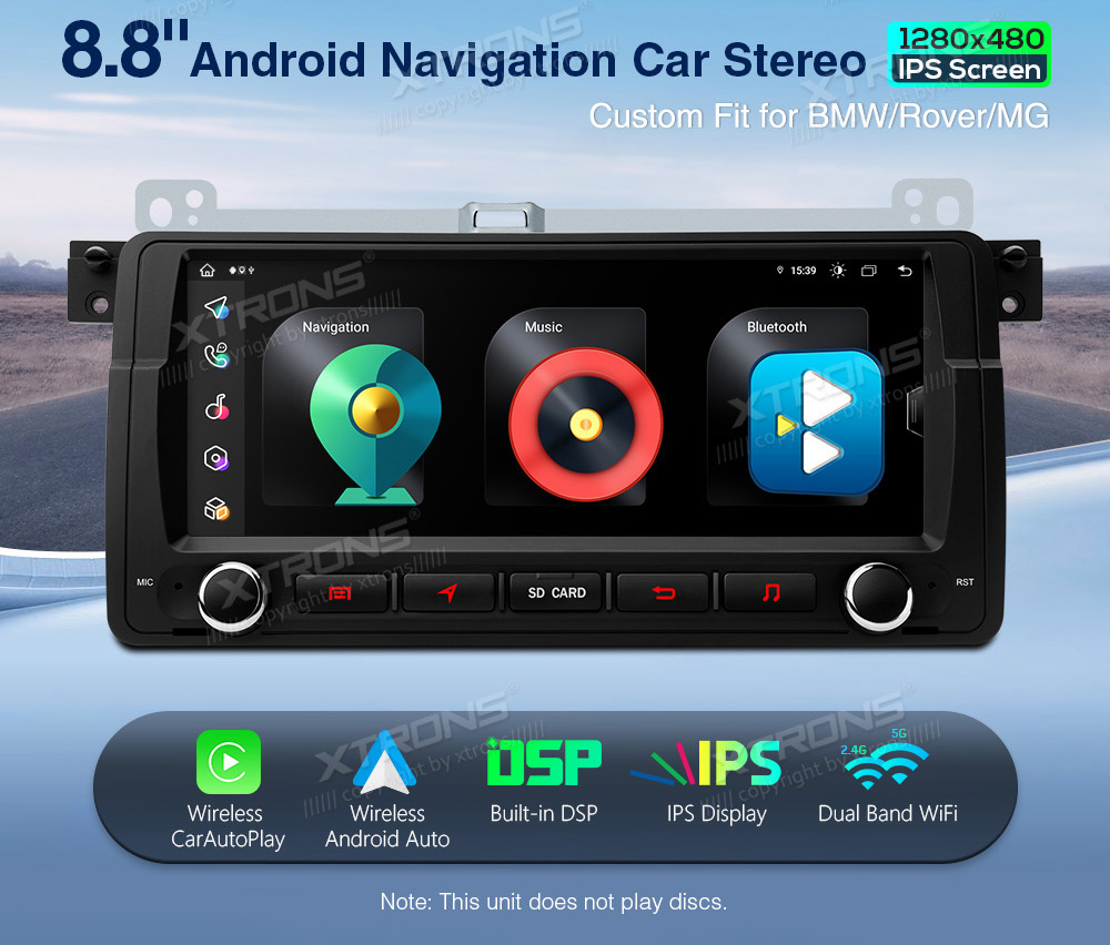 XTRONS IE8246BLH merkkikohtainen Android GPS multimedia näyttösoitin