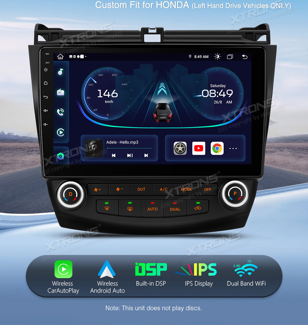 XTRONS IEP12ACHL merkkikohtainen Android GPS multimedia näyttösoitin