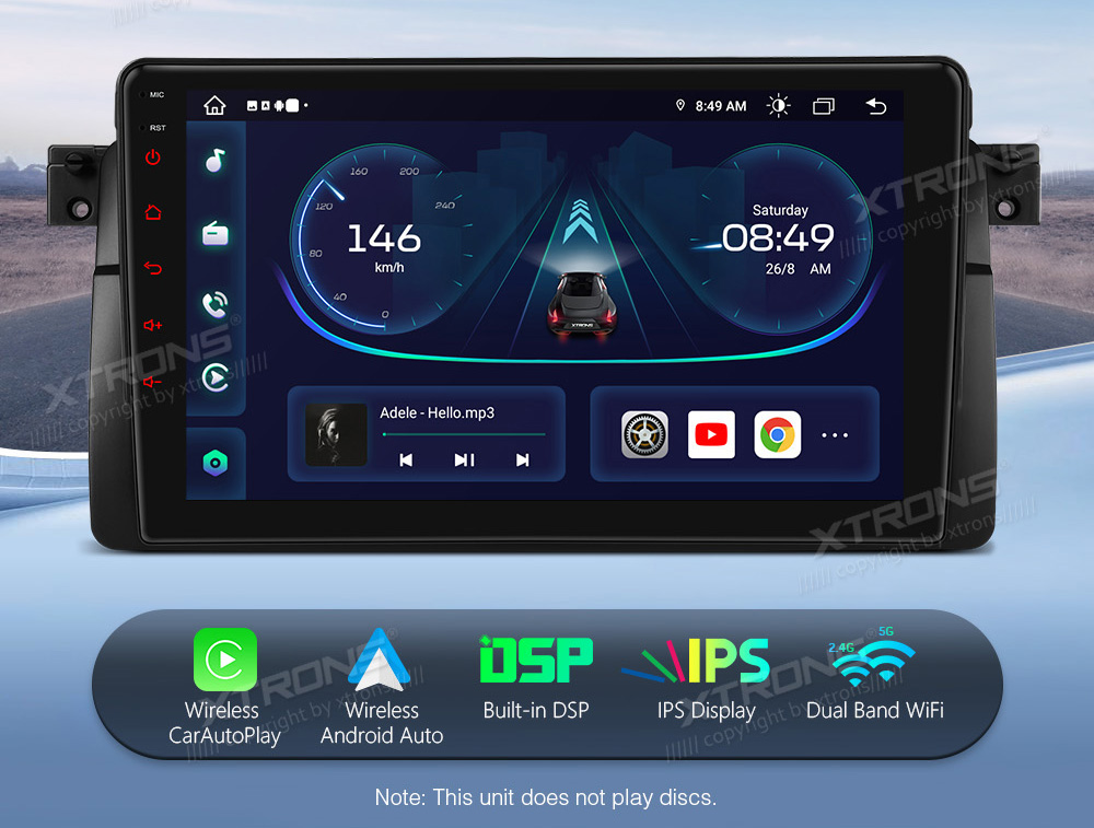 XTRONS IEP9246B Car multimedia GPS player with Custom Fit Design