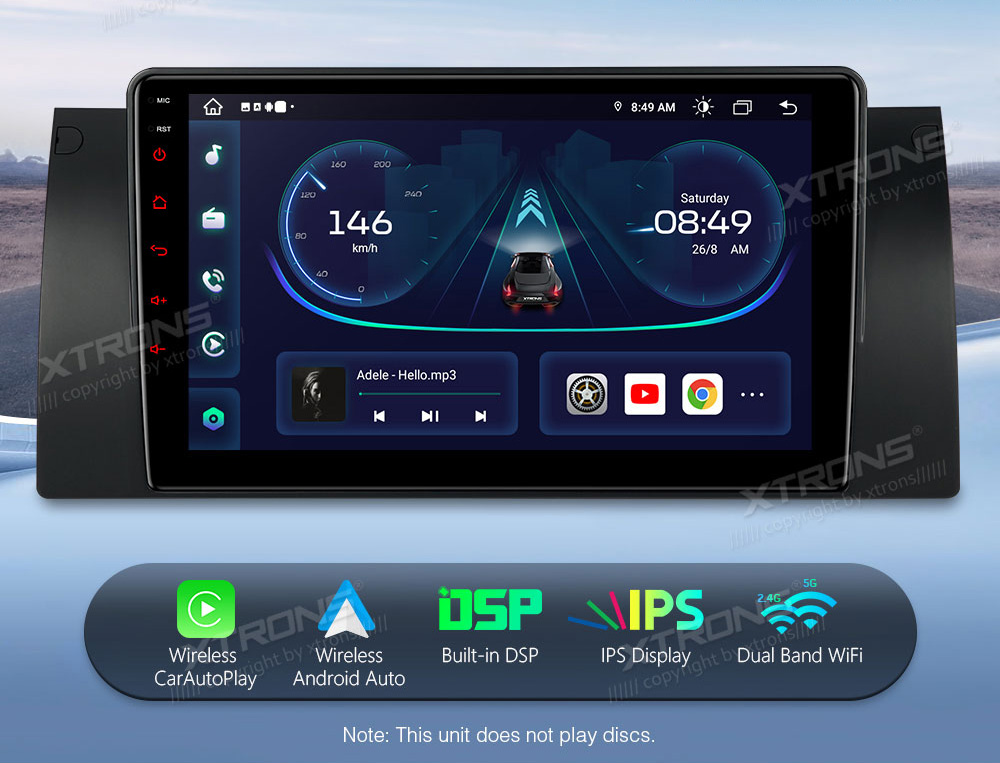 XTRONS IEP9253B merkkikohtainen Android GPS multimedia näyttösoitin