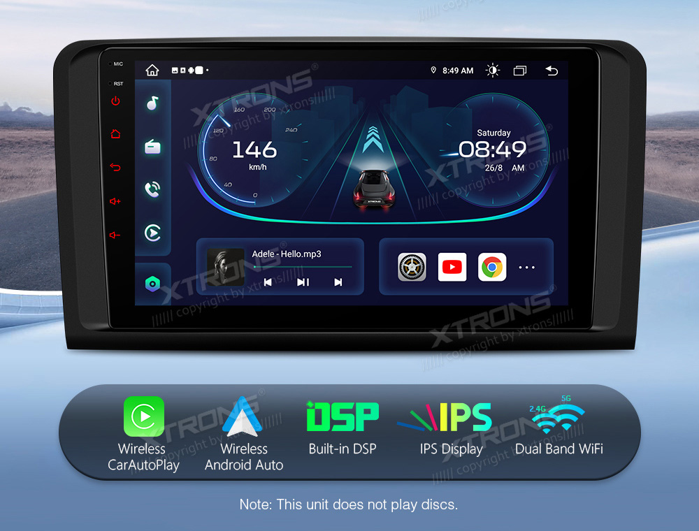 XTRONS IEP92M164 merkkikohtainen Android GPS multimedia näyttösoitin