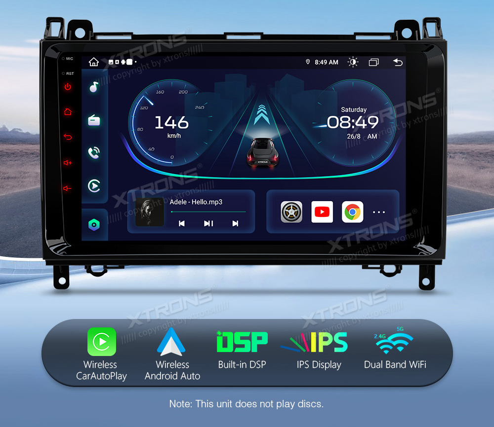 XTRONS IEP92M245 merkkikohtainen Android GPS multimedia näyttösoitin