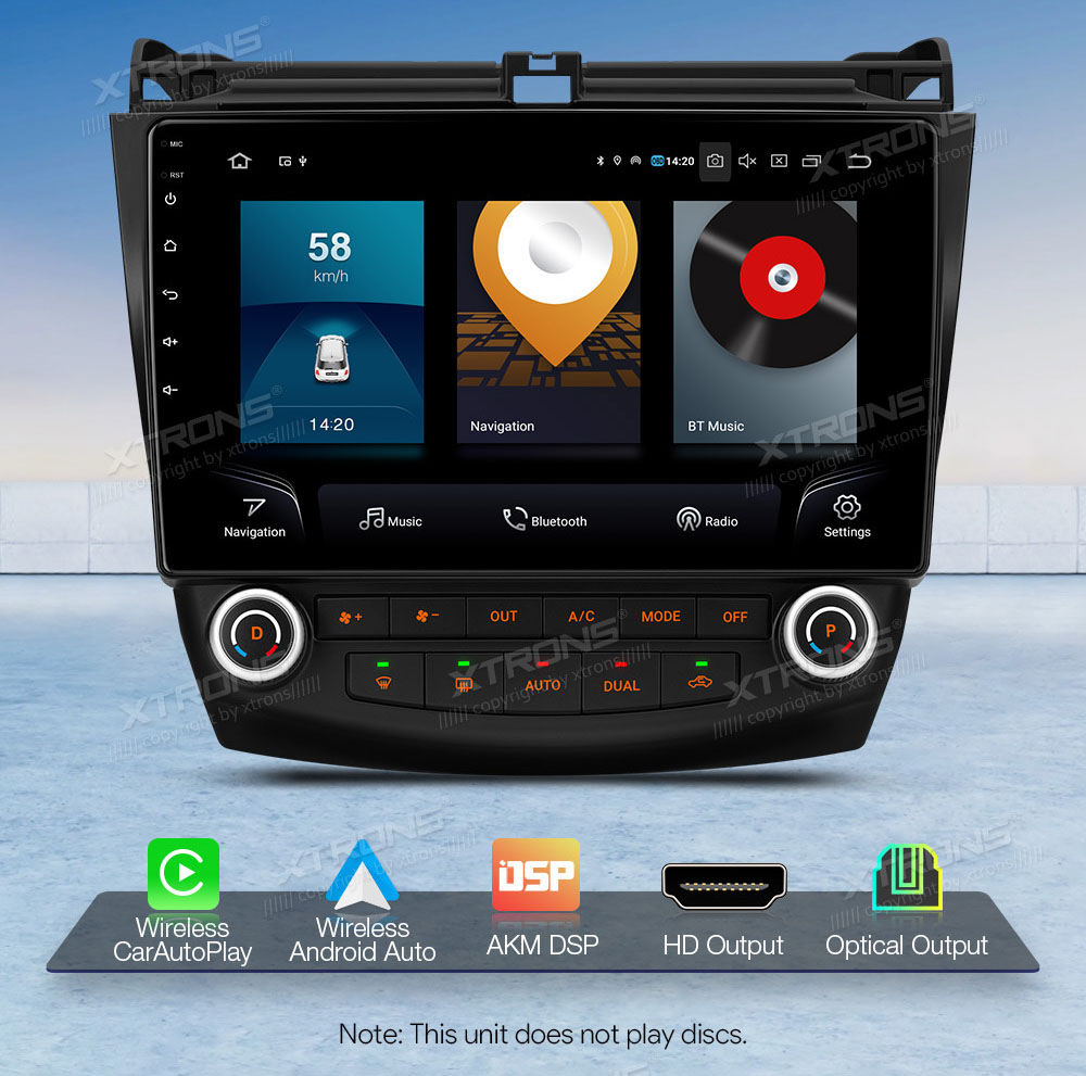 XTRONS IQP12ACHLP Car multimedia GPS player with Custom Fit Design
