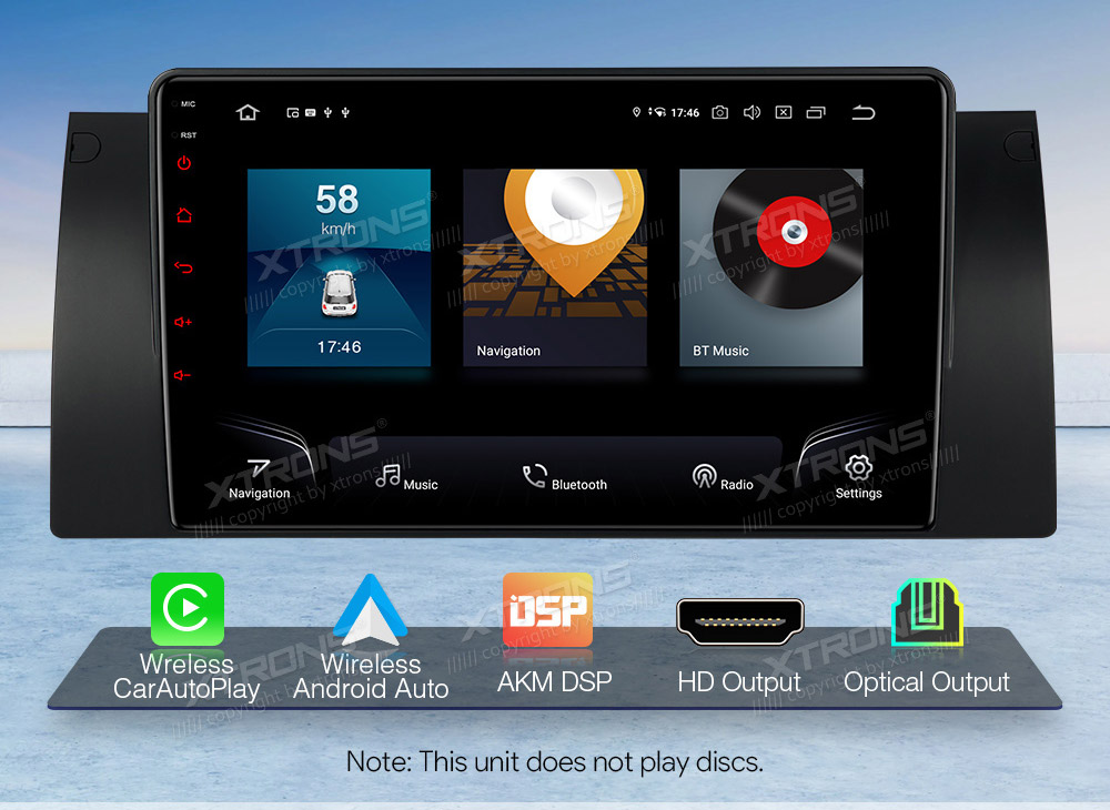 XTRONS IQP9253BP Car multimedia GPS player with Custom Fit Design