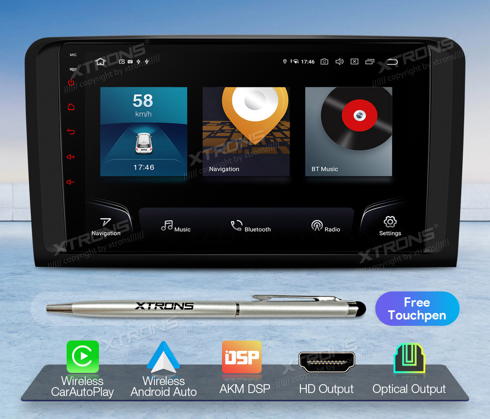 XTRONS IQP92M164P merkkikohtainen Android GPS multimedia näyttösoitin