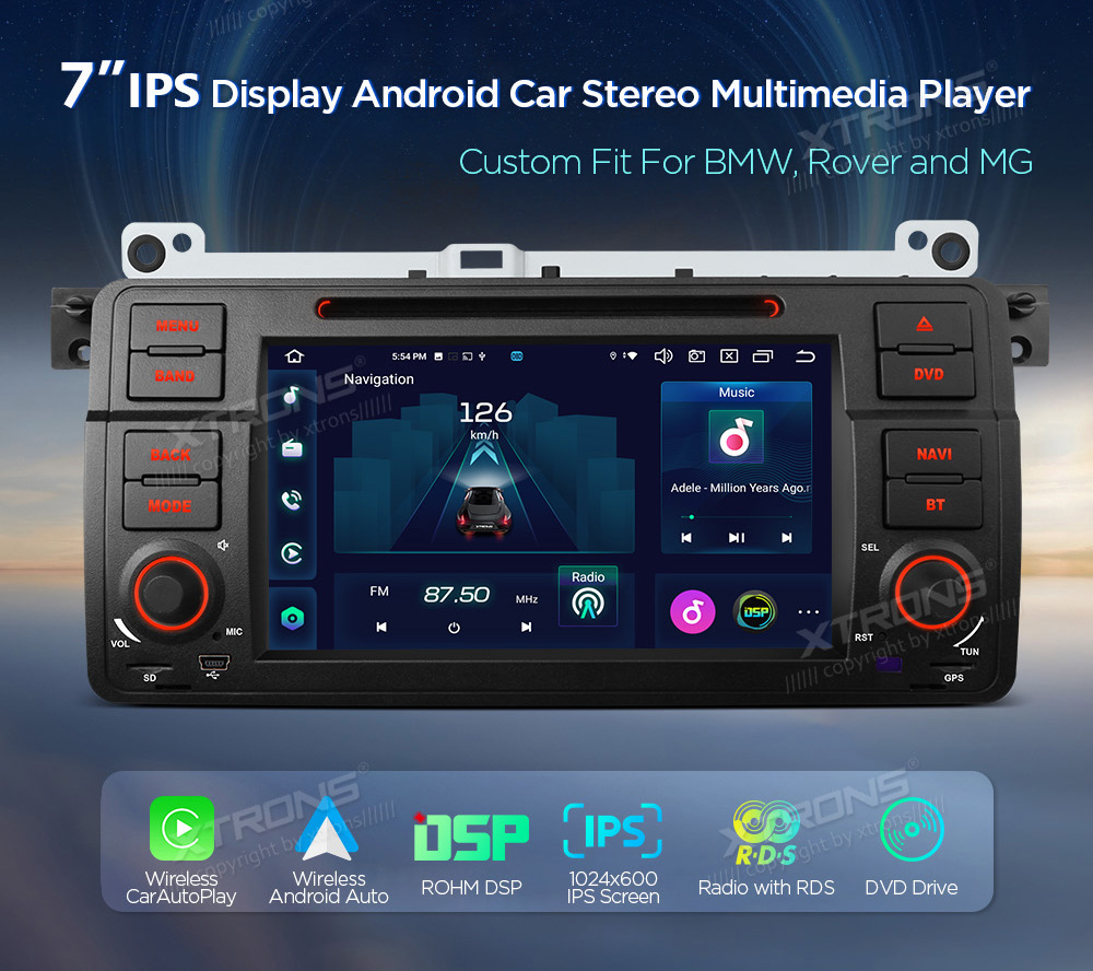 XTRONS IX7246BS Car multimedia GPS player with Custom Fit Design