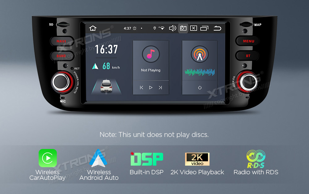 XTRONS PX62GPFL merkkikohtainen Android GPS multimedia näyttösoitin