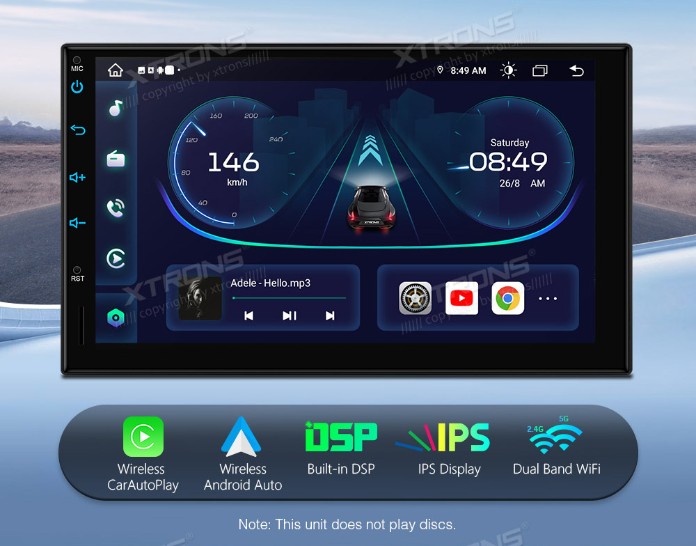 XTRONS TIE723L Mudelikohane android multimeediakeskus gps naviraadio