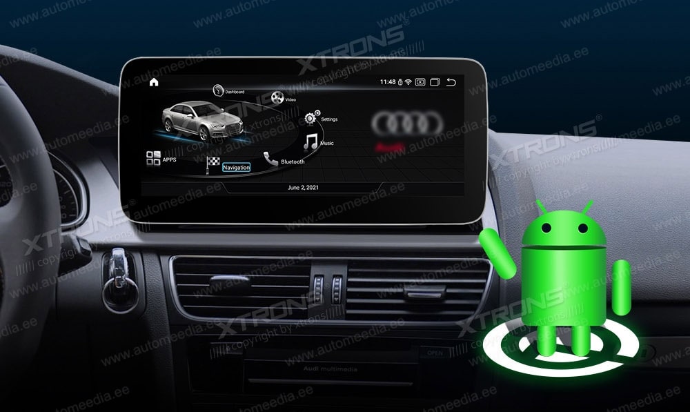 Audi A4 (2009 - 2016) | A5 (2008-2015) | Audi multimedia  XTRONS QA10A4H_LS Mudelikohane android multimeediakeskus gps naviraadio