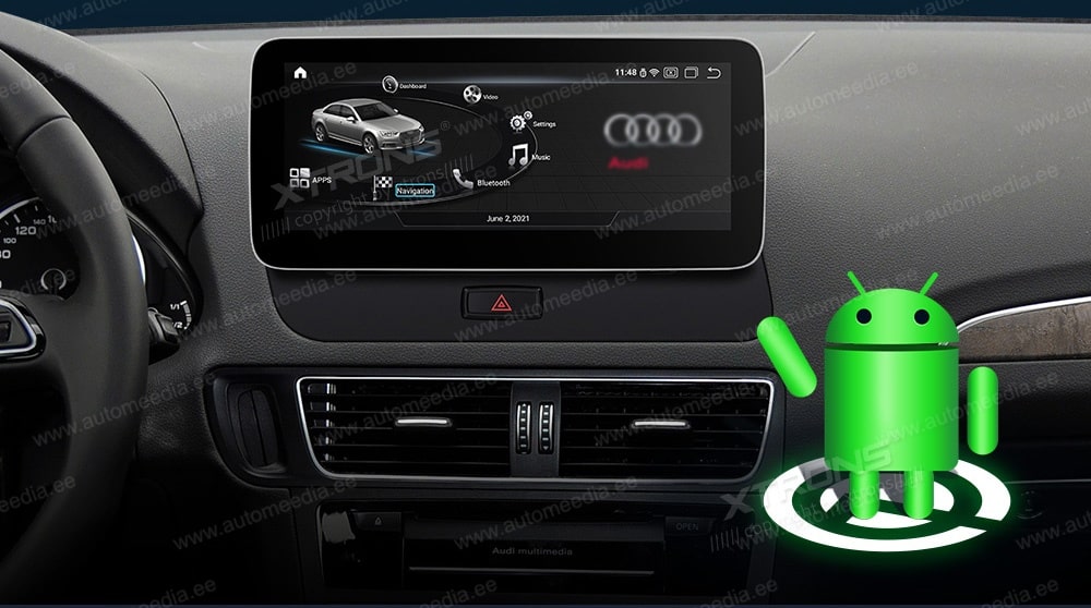 Audi Q5 (2009 - 2017) | Audi multimedia  XTRONS QA10Q5H_LS Mudelikohane android multimeediakeskus gps naviraadio