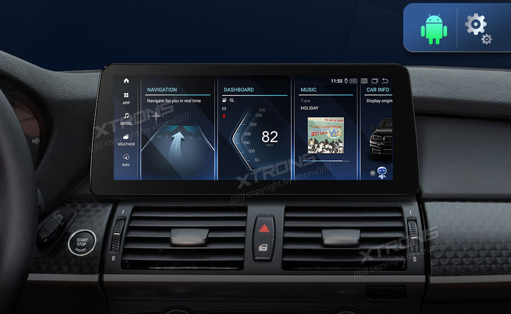 BMW X5 | X6 | E70 | 71 iDrive CCC (2007-2010)  XTRONS QXB22X5CC_LP merkkikohtainen Android GPS multimedia näyttö