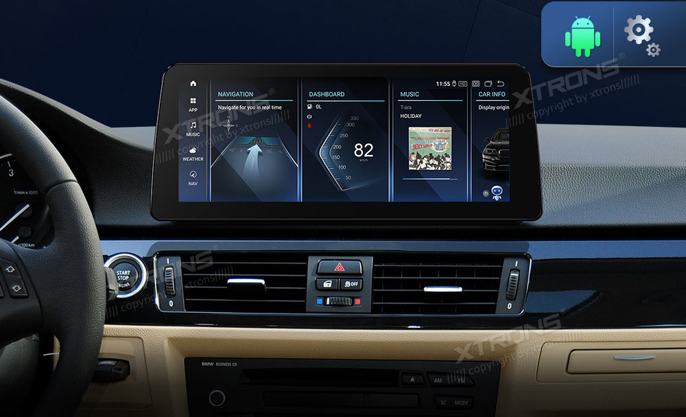 BMW 3. ser. E90 | E91 | E92 | E93 (2005-2012) w/o orig. screen  XTRONS QXB2290UN_LP merkkikohtainen Android GPS multimedia näyttö