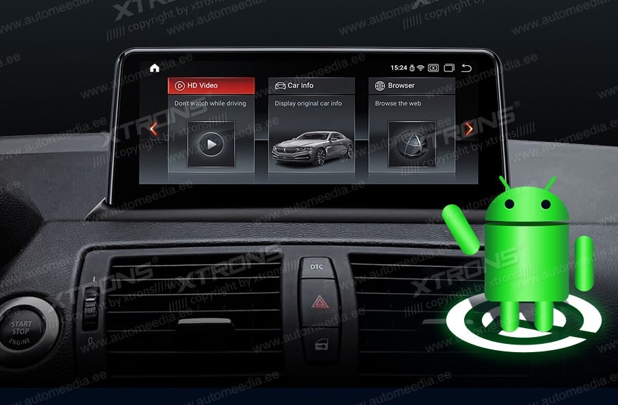 BMW 1. seeria E81 | E82 | E87 | E88 (2004-2012) ilma originaal ekraanita autole  XTRONS QB1087UN_LS Mudelikohane android multimeediakeskus gps naviraadio