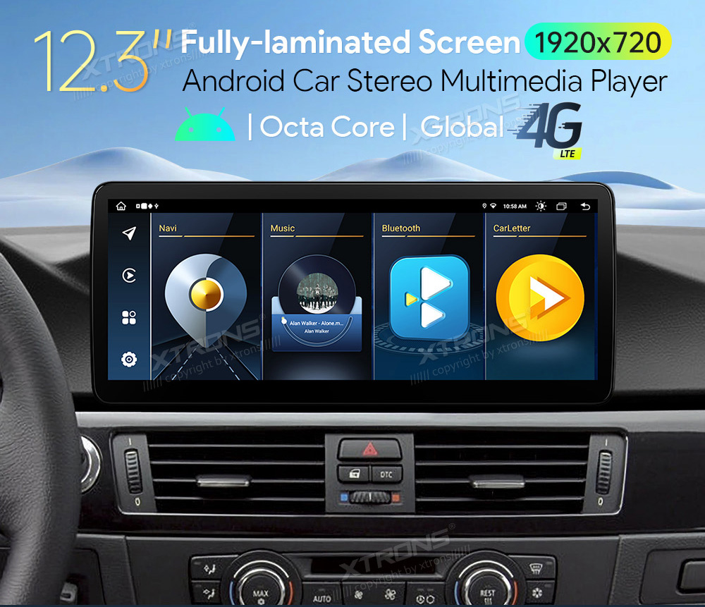 BMW 3.ser | E90 | E92 | E93 iDrive CCC (2004-2008)  XTRONS QLB22CCB12E92 merkkikohtainen Android GPS multimedia näyttö