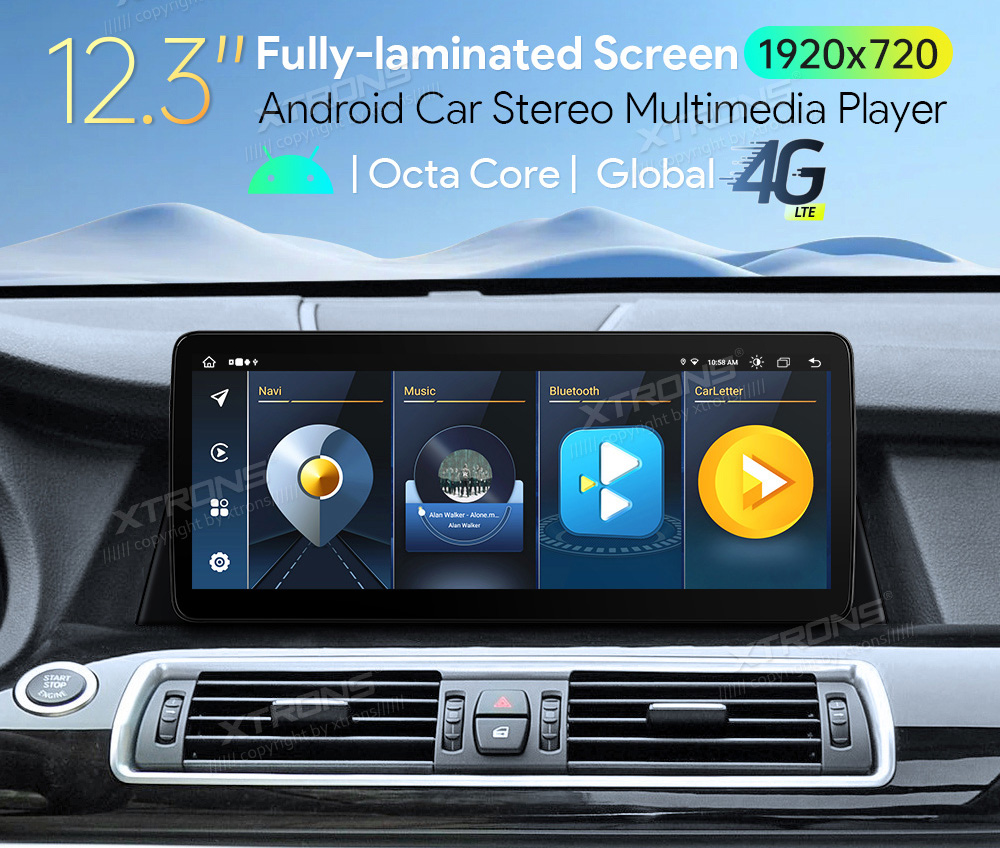 BMW 5.ser F07 GT(2011 - 2012) | iDrive CIC  XTRONS QLB22CIB12FVGT Штатная магнитола Android