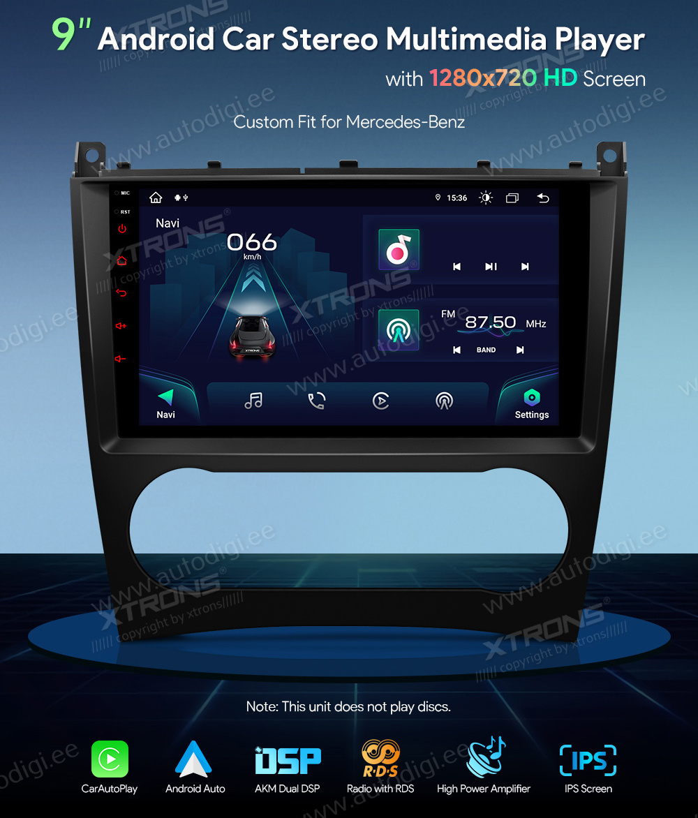 XTRONS IAP92M209 Mudelikohane android multimeediakeskus gps naviraadio