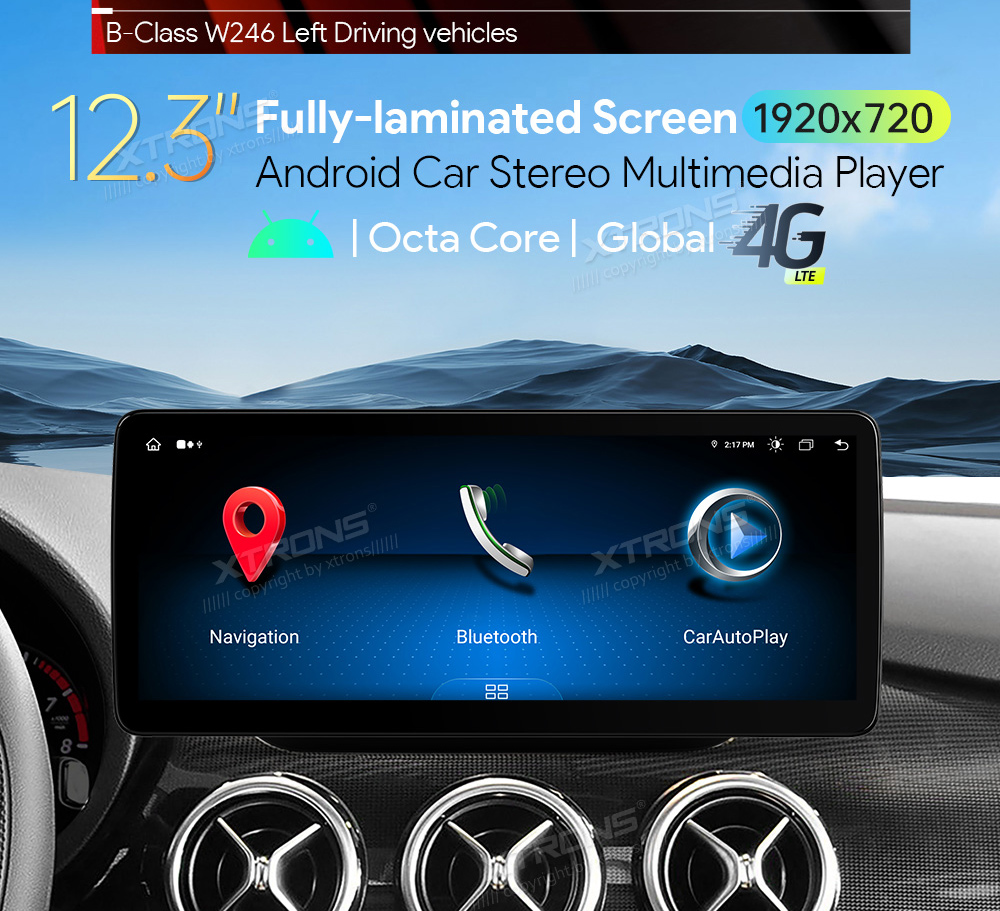 Mercedes-Benz B Class | W246 | 2011-2014 (NTG4.5)  XTRONS QLM2245M12BL Штатная магнитола Android