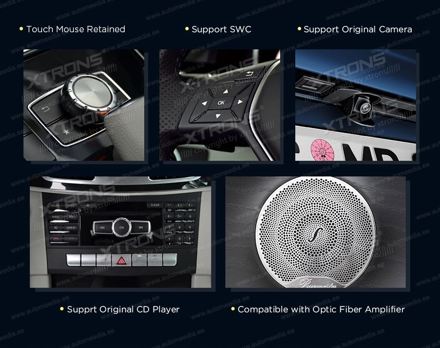 Mercedes-Benz E-Class (2013-2014) | W212 | NTG4.5 | NTG4.7  XTRONS QM1045E_LS XTRONS QM1045E_LS FM radio and USB SD player