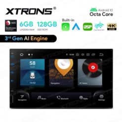 2 DIN Universaalne Android 10auto GPS multimeediakeskus | 7" tollise ekraaniga | 6Gb RAM | 128 Gb ROM | naviraadio | Apple CarPlay & Android Auto