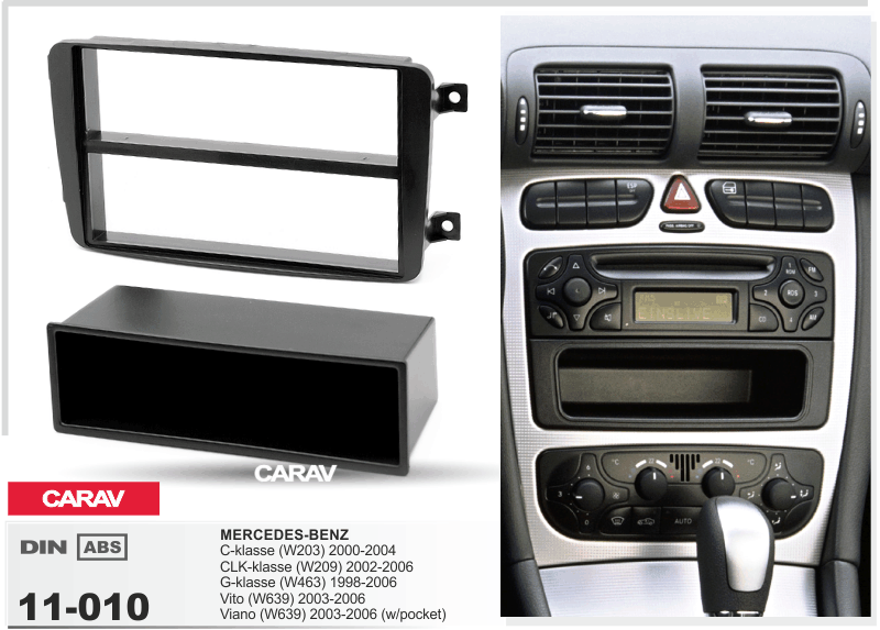 Car Fascia Radio Panel For Mercedes Benz A Klasse (w169) 2004