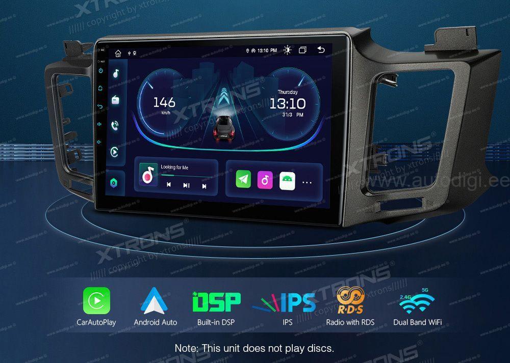 Toyota RAV4 (2013-2017)  XTRONS PEP11RVT_L Car multimedia GPS player with Custom Fit Design