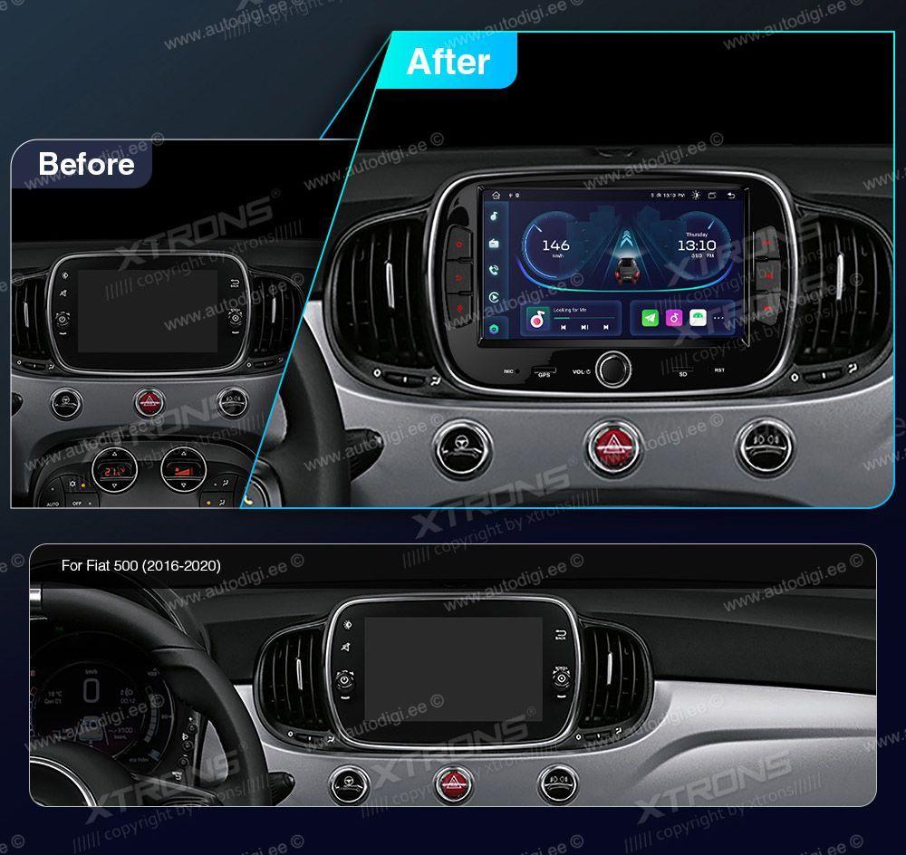 Fiat 500 (2016-2021)  совместимость мультимедийного радио в зависимости от модели автомобиля