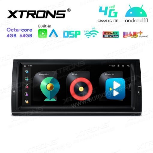 BMW Android 12 autoradio XTRONS IA1253BLH GPS näyttösoitin käyttöliittymä