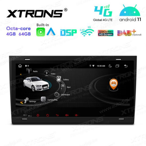 Audi Android 12 autoradio XTRONS IA82AA4LH GPS näyttösoitin käyttöliittymä