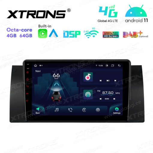 BMW Android 12 autoradio XTRONS IAP9253B GPS näyttösoitin käyttöliittymä
