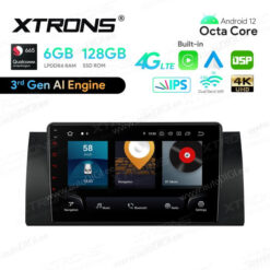 BMW Android 12 autoraadio XTRONS IQP9253B GPS naviraadio kasutajaliides