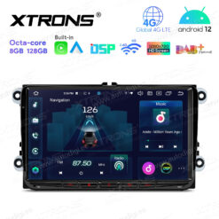 Volkswagen Android 12 autoraadio XTRONS IX92MTVL GPS naviraadio kasutajaliides