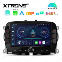 Fiat Android 12 autoraadio XTRONS PE72500FL GPS naviraadio kasutajaliides