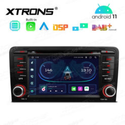 Audi Android 12 autoraadio XTRONS PE72AA3 GPS naviraadio kasutajaliides