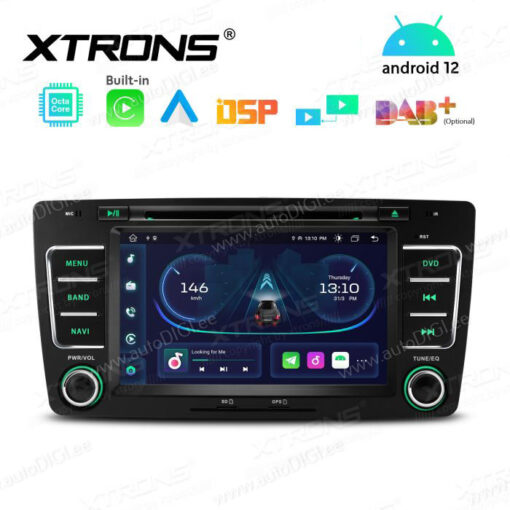 Skoda Android 12 car radio XTRONS PE72CTS GPS multimedia player