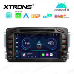 Mercedes-Benz Android 12 autoraadio XTRONS PE72M203 GPS naviraadio kasutajaliides