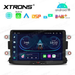 Dacia Android 12 autoraadio XTRONS PE81DCRL GPS naviraadio kasutajaliides