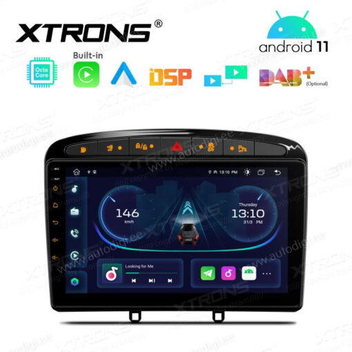 Peugeot Android 12 autoradio XTRONS PEP92408P GPS näyttösoitin käyttöliittymä