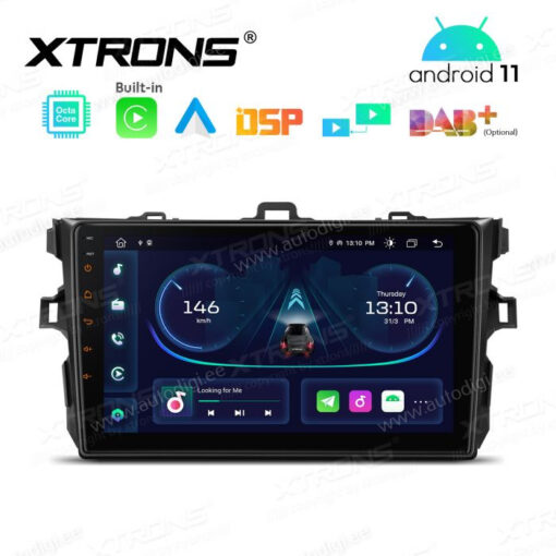 Toyota Android 12 autoraadio XTRONS PEP92CLT GPS naviraadio kasutajaliides
