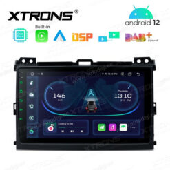 Toyota Android 12 autoradio XTRONS PEP92CRT GPS näyttösoitin käyttöliittymä