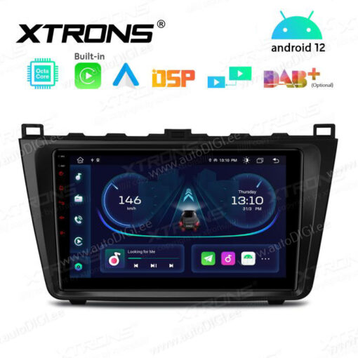 Mazda Android 12 autoradio XTRONS PEP92M6M GPS näyttösoitin käyttöliittymä