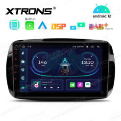 Smart Android 12 autoraadio XTRONS PEP92MSMTN GPS naviraadio kasutajaliides