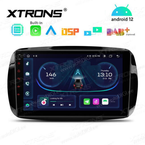 Smart Android 12 autoradio XTRONS PEP92MSMTN GPS näyttösoitin käyttöliittymä